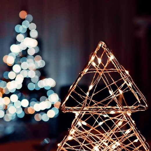 Lampki choinkowe 10 Led na baterie ciepły biały