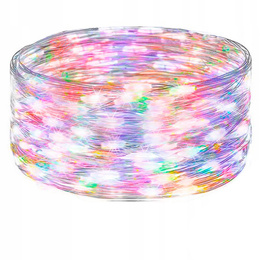 Lampki choinkowe 50 LED druciki mikro na baterie