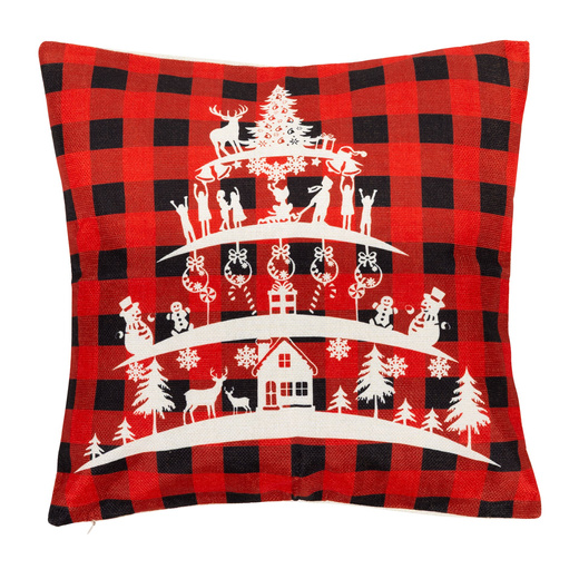 Poszewki świąteczne 40x40cm 4 szt. na poduszkę zestaw na jaśki, dekoracyjne 