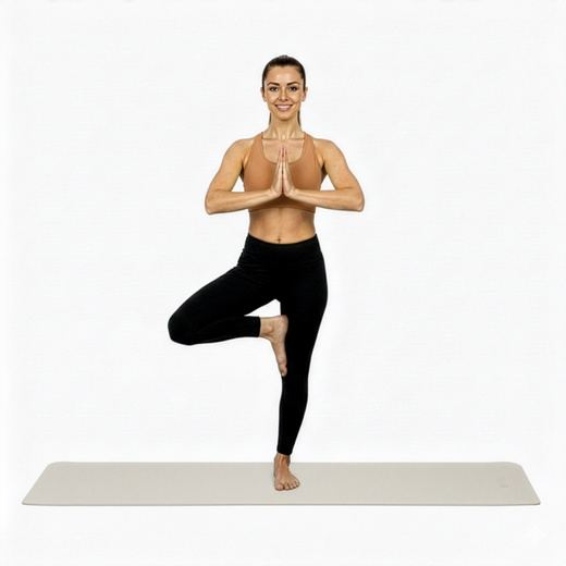 Mata do jogi, ćwiczeń fitness 183x61 cm antypoślizgowa, materac do stretchingu, jasny beż