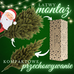 Choinka sztuczna premium 250 cm świerk kaukaski gęsta
