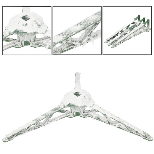 Choinka sztuczna 220 cm świerk kaukaski ośnieżony