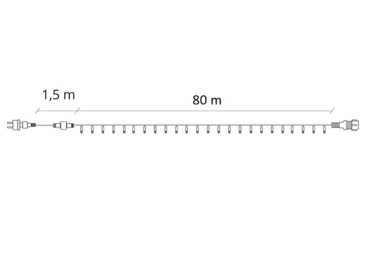 Lampki choinkowe 1000 Led biały zimny 81,5 m oświetlenie świąteczne IP44 niebieski flash
