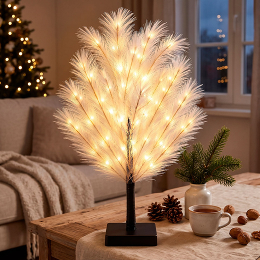 Choinka 20 LED drzewko świąteczne 45 cm dekoracja na stół, ozdoba świetlna, ciepła biel