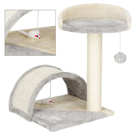 Drapak dla kota sizal 2-poziomowy słupek z zabawką 47 cm