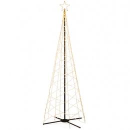 Choinka LED do ogrodu 300 cm dekoracja świecąca świąteczna 480 LED ciepły biały