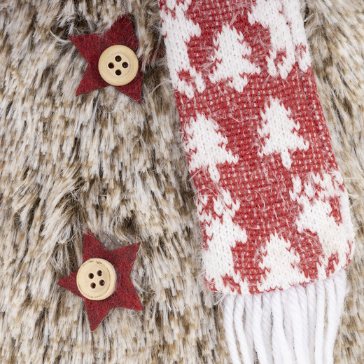 Świąteczny renifer 74 cm z teleskopowymi nóżkami ozdoba pod choinkę figurka