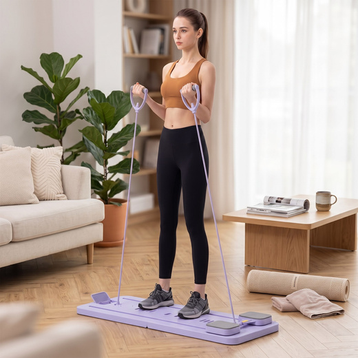 Reformer do pilatesu, wielofunkcyjna deska do ćwiczeń, treningu, składana