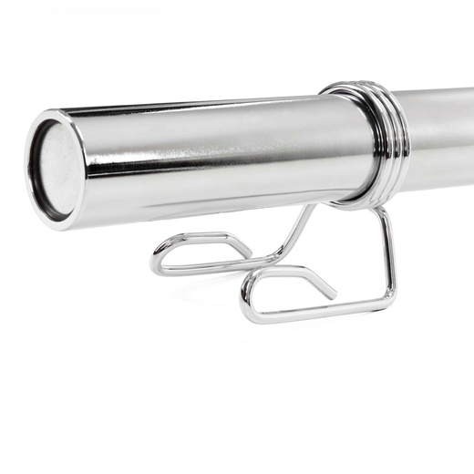 Gryf prosty olimpijski 220 cm sztanga ze stali chromowanej zaciski 50 mm