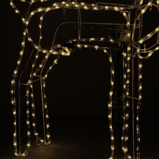 Renifer Led 115 cm świąteczny z ruchomą głową świetlna dekoracja do ogrodu biały ciepły