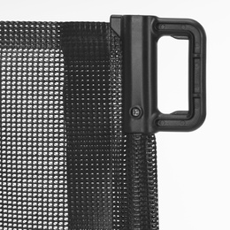 Bramka zabezpieczająca na schody 80 cm zwijana roleta do drzwi barierka ochronna czarna