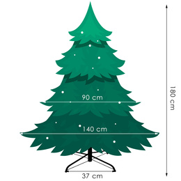 Choinka sztuczna 180 cm premium świerk PE