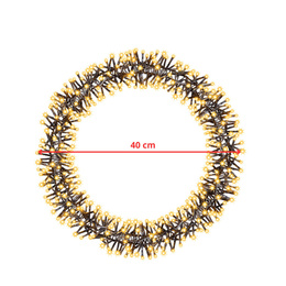 Wieniec świetlny 40 cm stroik świateczny na drzwi 300 LED ciepły biały