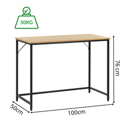 Biurko komputerowe nowoczesne 100x50x76 cm młodzieżowe stolik loft industralny