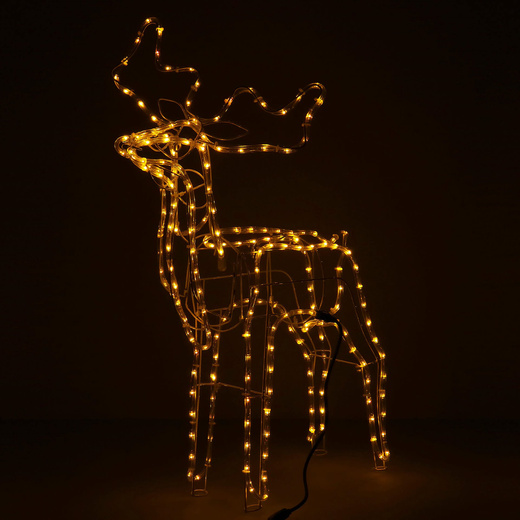 Renifer Led 85 cm świąteczny, świetlna dekoracja do ogrodu biały ciepły