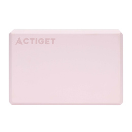 Kostka do jogi piankowa EVA 23x15x7,5 cm klocek blok do ćwiczeń pilates stretching różowa
