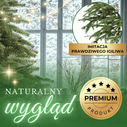 Choinka sztuczna 120 cm premium świerk PE
