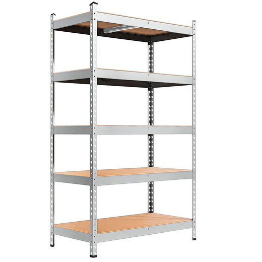 Regał metalowy z 5 półkami 205x120x45 cm 1000kg do garażu, piwnicy