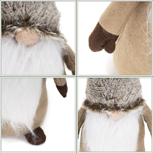 Skrzat świąteczny 60 cm ozdoba świąteczna krasnal świąteczny, gnom stojący figurka