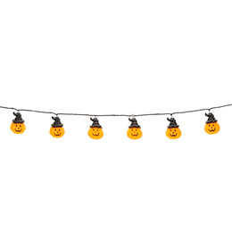 Lampki na Halloween dynie 5 m girlanda łańcuch świetlny na baterie 20 LED świecąca ozdoba