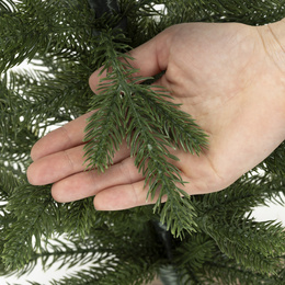 Choinka sztuczna 60 cm świerk kaukaski premium z jutą małe drzewko świateczne na stolik
