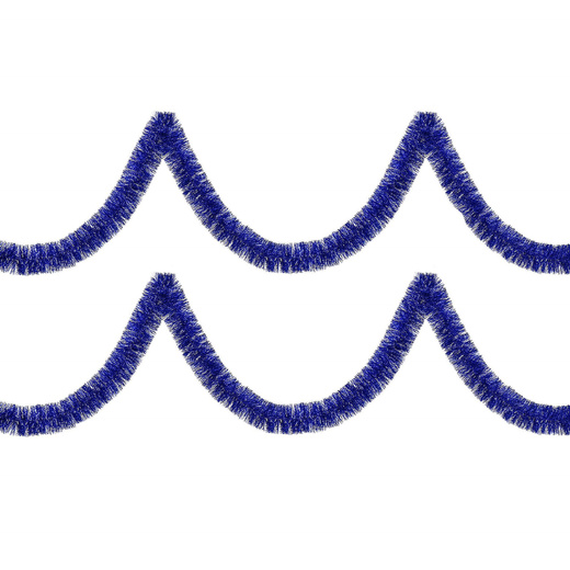 Łańcuch na choinkę 6m granatowy, girlanda choinkowa, średnica 7cm