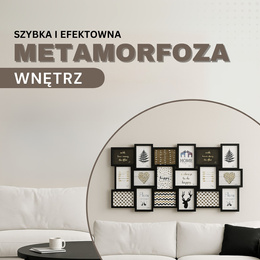 Ramka na zdjęcia 18 zdjęć multiramka 13x18 czarna