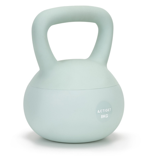 Kettlebell miękki 8 kg kula odważnik hantla ciężar do ćwiczeń fitness, turkusowy
