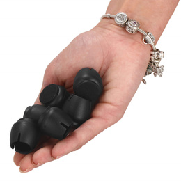 Nakładki na nogi krzesła silikonowe 16 szt. czarne ochraniacze na meble 12-16 mm