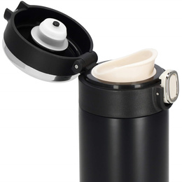 Kubek termiczny 420 ml ze stali nierdzewnej na kawę herbatę, z wyświetlaczem temp. czarny