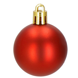 Bombki choinkowe 101 szt. ozdoby świąteczne zestaw z gwiazdą czerwone