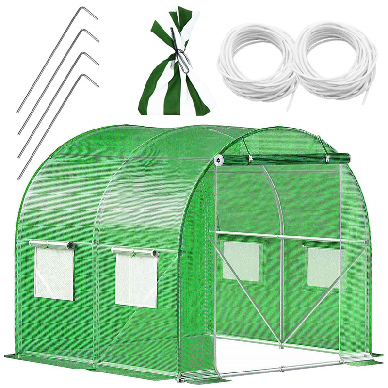 Szklarnia ogrodowa foliowa UV4 140g/m2 2x2x2 m zielona