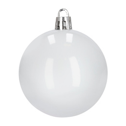 Bombki choinkowe 40 szt. zestaw dekoracji świątecznych, nietłukące, białe