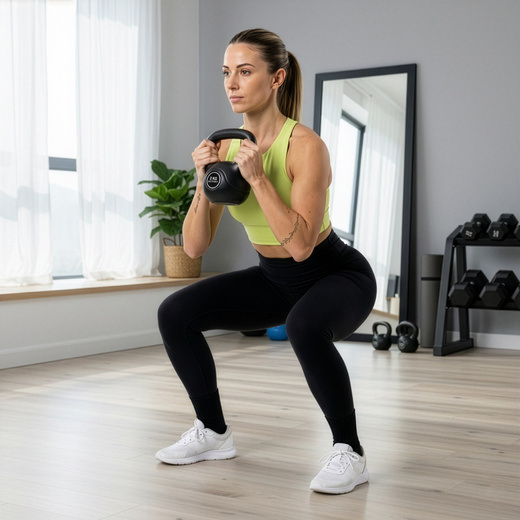 Kettlebelle 2 kg odważnik kulowy ABS hantla do ćwiczeń kula do treningu siłowego czarna