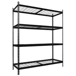 Regał stalowy z 4 półkami 183x150x54 cm 1600 kg do garażu, piwnicy