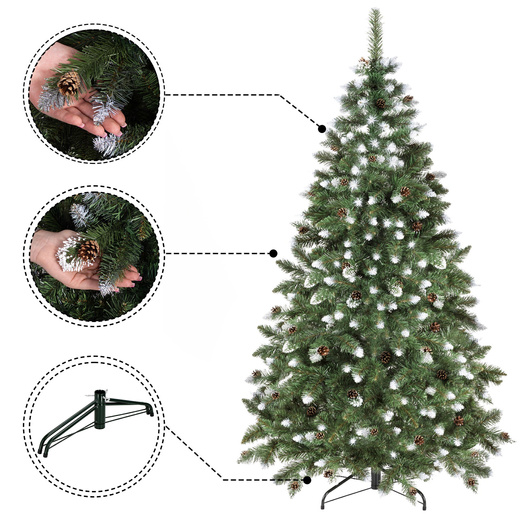 Choinka sztuczna premium 180 cm sosna diamentowa drzewko bożonarodzeniowe