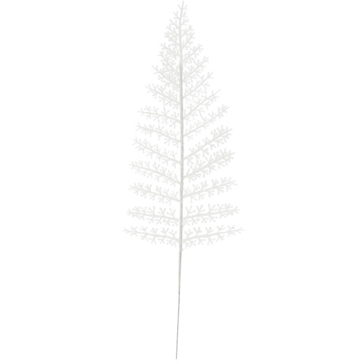 Sztuczny liść ozdoba świąteczna 3 szt. dekoracja do stroika biała