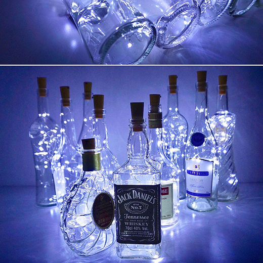 Lampki choinkowe 20 LED biały zimny