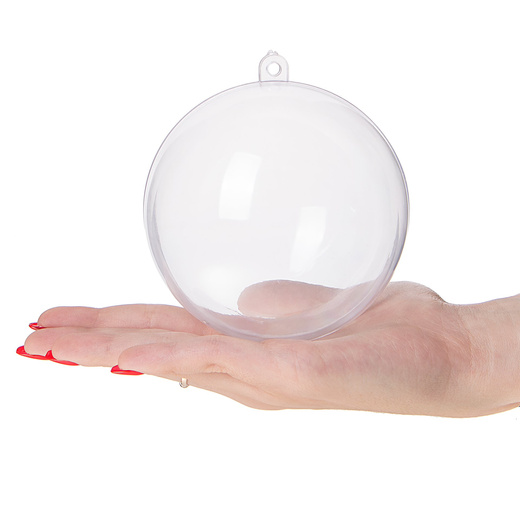 Bombki akrylowe 10cm kula plastikowa decoupage zestaw 8 szt.