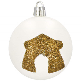 Bombki choinkowe 30 szt. złoty 6 cm zestaw choinkowy