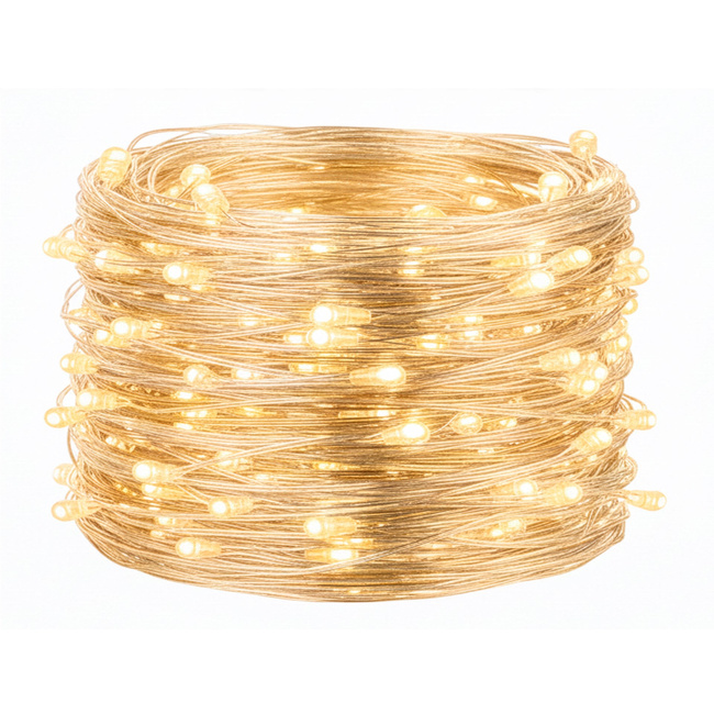 Lampki dekoracyjne 50 LED druciki mikro na baterie