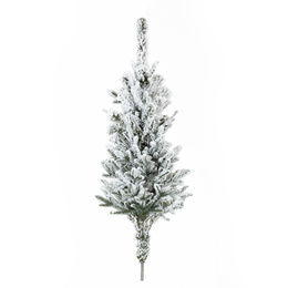 Choinka sztuczna 250 cm świerk ośnieżony jak żywy, nowoczesny, ze stojakiem