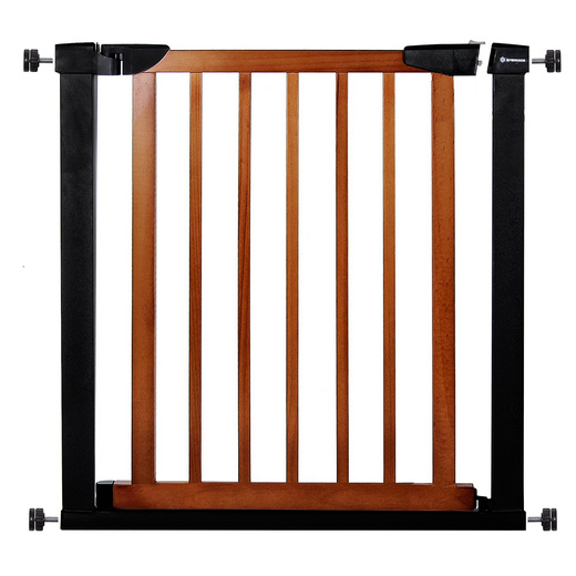Bramka zabezpieczająca rozporowa 75-96 cm brązowo-czarna