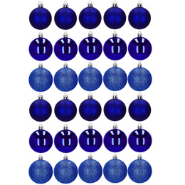 Bombki choinkowe na choinkę zestaw 30 szt.