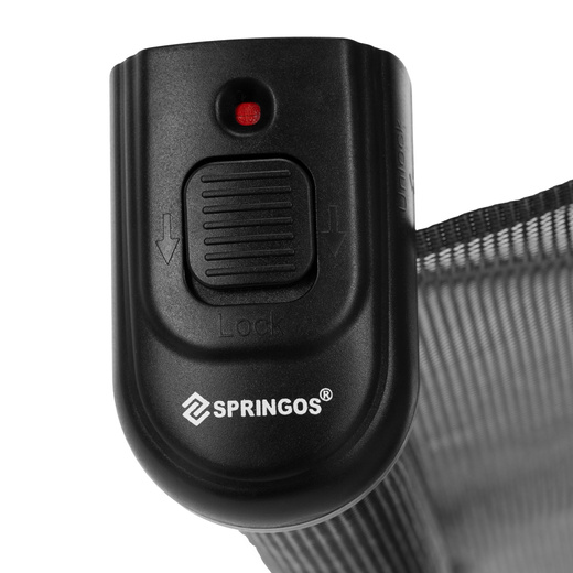 Bramka zabezpieczająca na schody 80 cm zwijana roleta do drzwi barierka ochronna czarna