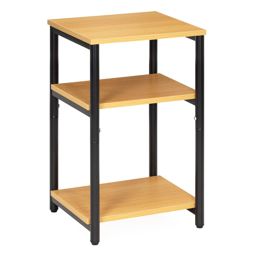 Szafka nocna, stolik z półkami do sypialni 35x31x59 cm nakastnik, jasnobrązowy