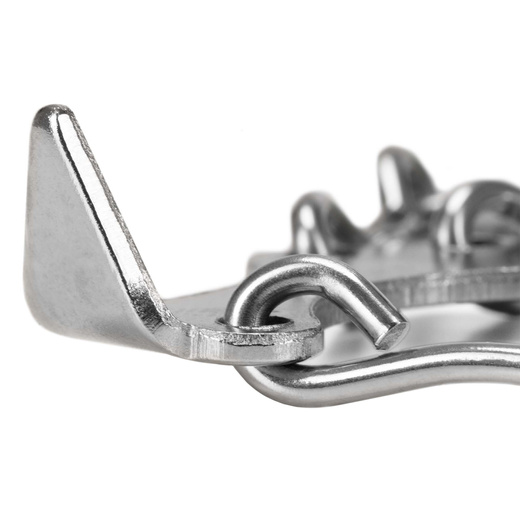 Raczki na buty stalowe antypoślizgowe turystyczne nakładki rozmiar 40-45 turkusowe