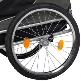 Przyczepka rowerowa dla psa, 40 kg wózek rowerowy do przewozu zwierząt, transporter 
