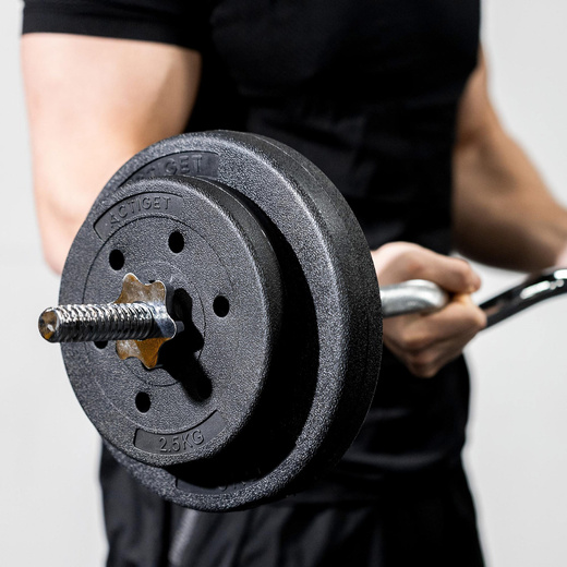 Obciążenie bitumiczne 5 kg 2szt. talerz kompozytowy 29 mm krążek do sztangi hantli