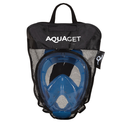 Maska z rurką do nurkowania, snorkelingu L/XL pełnotwarzowa, AntiFog, uchwyt na kamerę